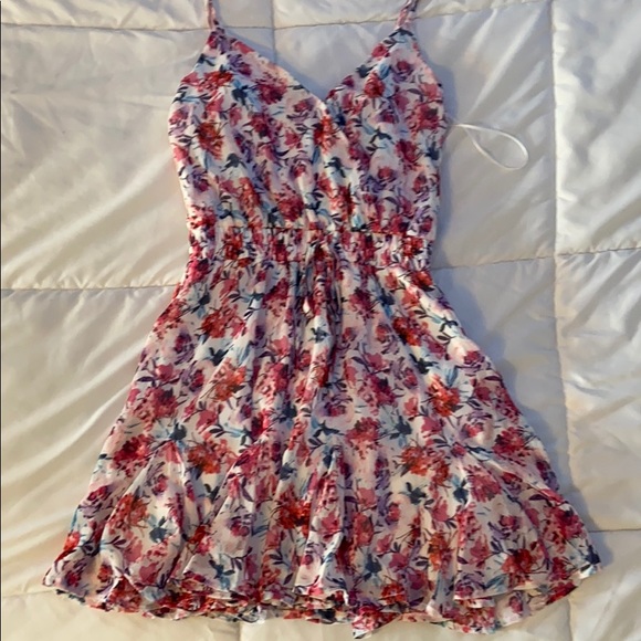 Francesca’s Floral Patterned A-Line Dress - Picture 1 of 6